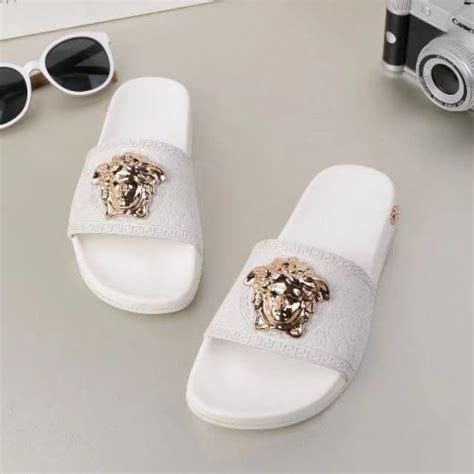 white versace slides fake|versace shoes authenticity.